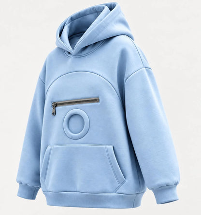 Pofella Evcil Hayvan Taşıma Cepli Kapüşonlu Sweatshirt