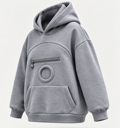 Pofella Evcil Hayvan Taşıma Cepli Kapüşonlu Sweatshirt